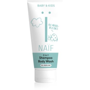Naif Baby & Kids 2-in-1 gel si sampon pentru bebelusi fara parfum - imagine 2
